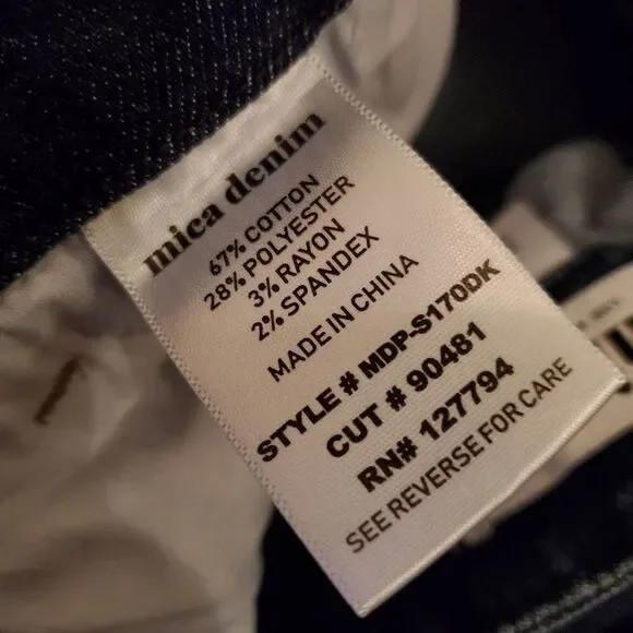 EUC Mica Los Angeles highrise ankle skinny jeans Size 28 - Picture 7 of 10